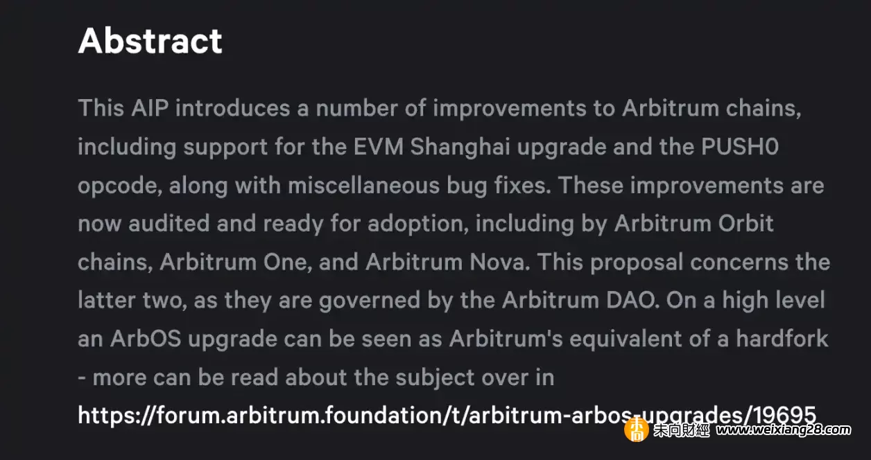 ArbOS V11提案已獲超99%投票支持，Arbitrum基本面將迎來重大變化？插图