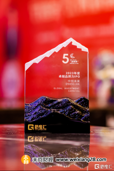 中旭未來（9890.HK）榮獲“最具品牌力IPO”，在強品牌下打開價值邊界插图2